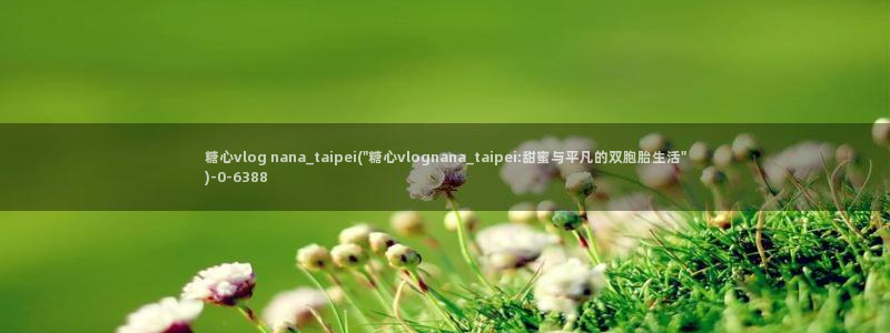 糖心vlog桥本香菜：糖心vlog nana_taipe